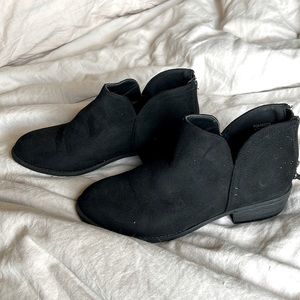 Black ankle booties